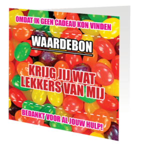 Wishingcard candy