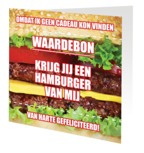 Wishingcard hamburger