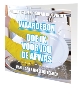 Wishingcard washing dishes