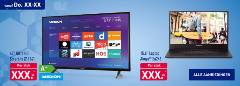 Donderdagbanner smart tv en laptop