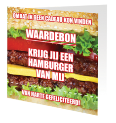 Wishingcard hamburger